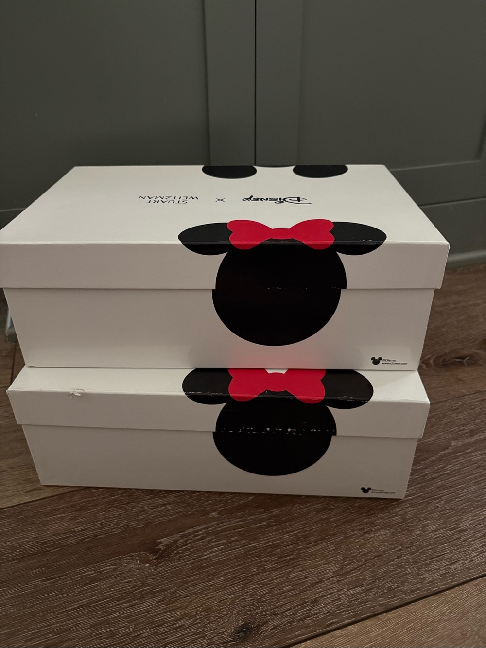 New in Box Disney x Stuart Weitzman Minnie and Mickey Heels Size 8 - Picture 7 of 15